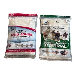 Indera Heavyweight Long Johns Thermal Pants Traditional Crew Neck Top Men's 3XL